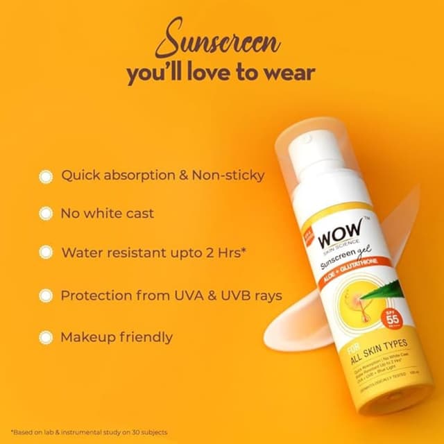 Wow Skin Science sunscreen