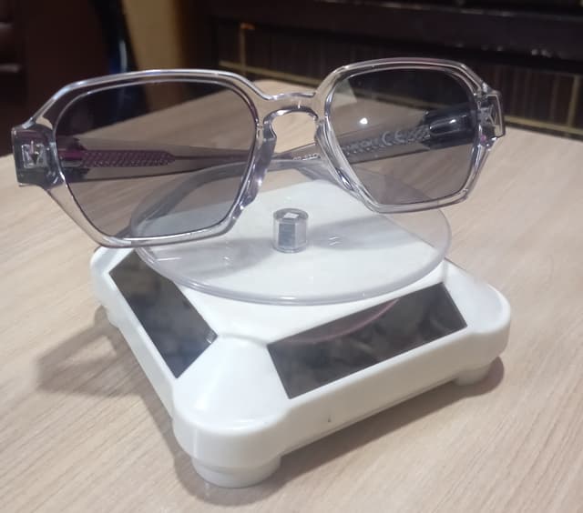 Transparent actate sunglasses