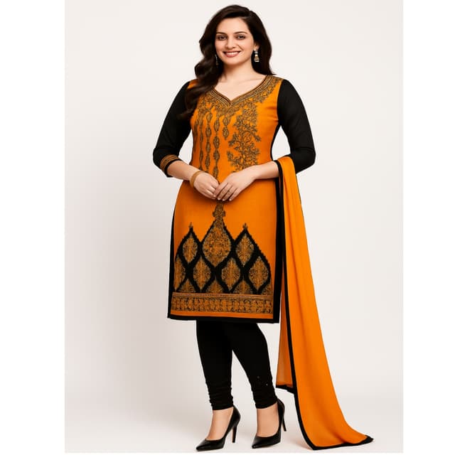 DSC Graceful Cottens Dress Material Dupatta Salwar Suits