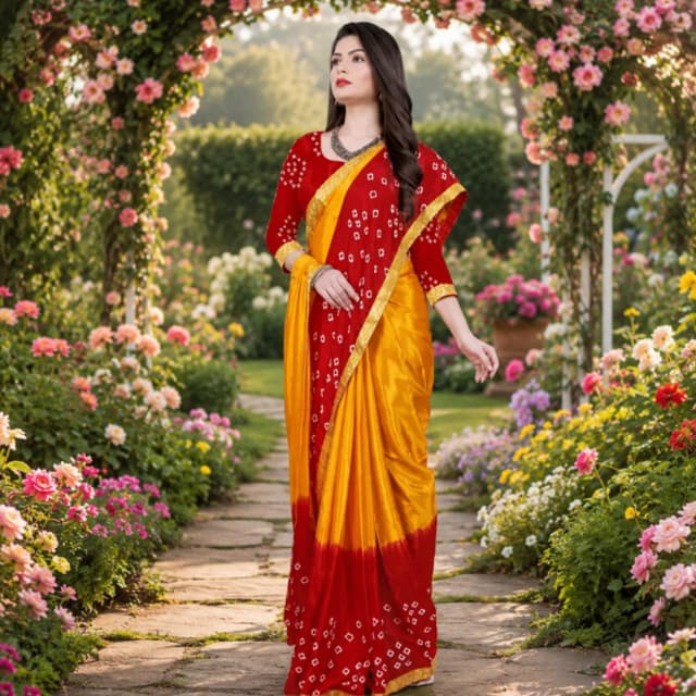 Saree Fully Stitched Bhaghani