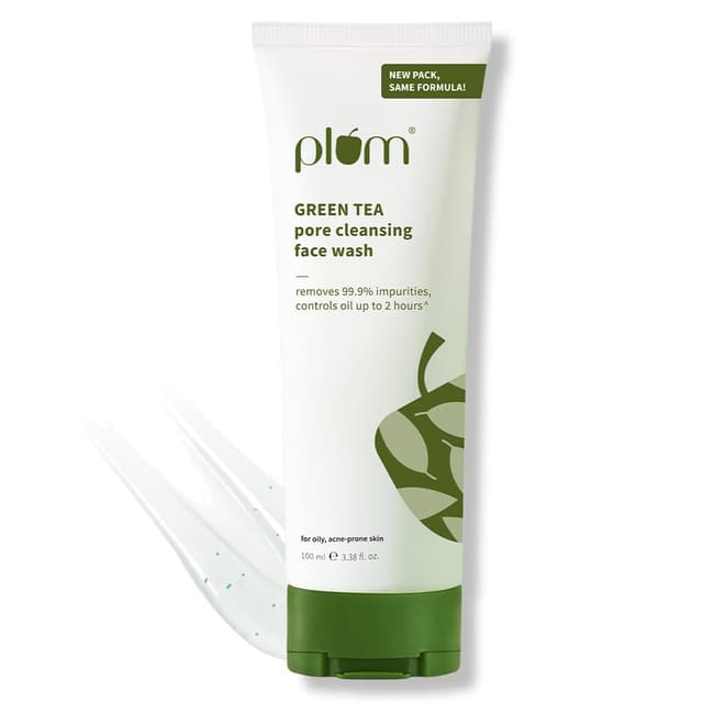 Plum Green Tea Pore Cleansing Face Wash | Acne Face Wash | Oily Skin | Face Wash for Women & Men | 100ml
