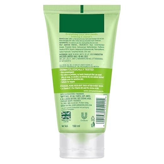 Simple Refreshing Facial Wash Gel
