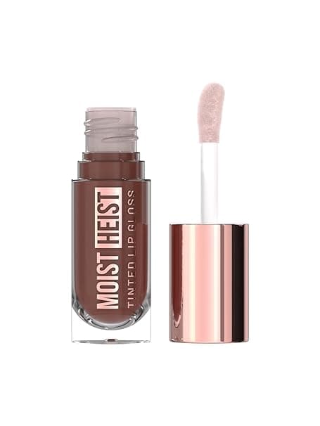 Swiss Beauty Moist Heist Tinted Lip Gloss | Colour + Shine | Moisturises | With Vitamin E | Non-Sticky | Long-Lasting | Shade- 4. Brown Scheme, 4.8g