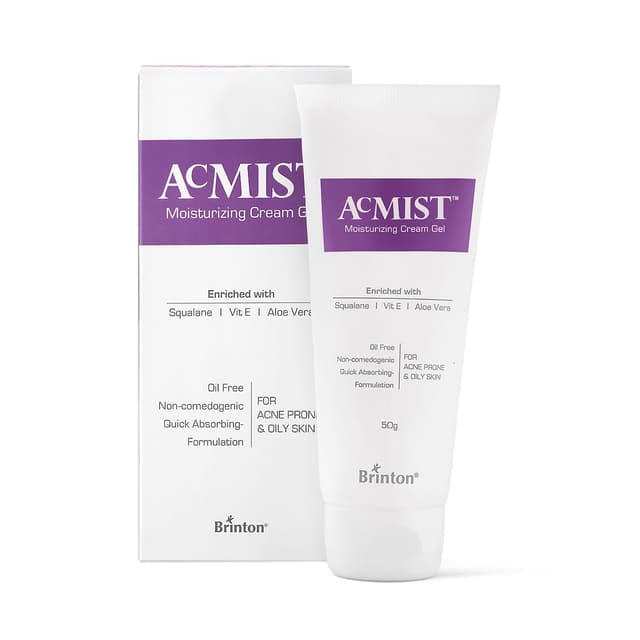 BRINT0N Acmist Moisturizing Cream Gel for Oily & Acne Skin (100g)