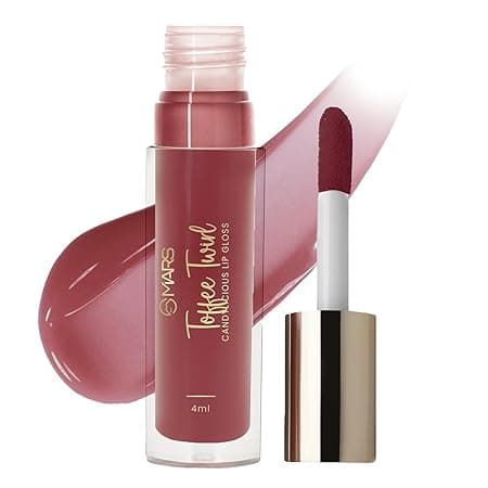 MARS Candylicious Sheer Lip Gloss for Women | Hydrating & High Shine | Lightweight | Non-Sticky | Enriched with Vitamin-E, Hyaluronic Acid & Avocado Ester