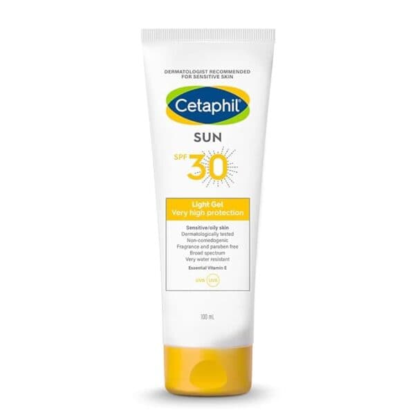 Cetaphil Combination Skin Sun Spf 30 Sunscreen 50 ml, Very High Protection Light Gel, Water Resistant