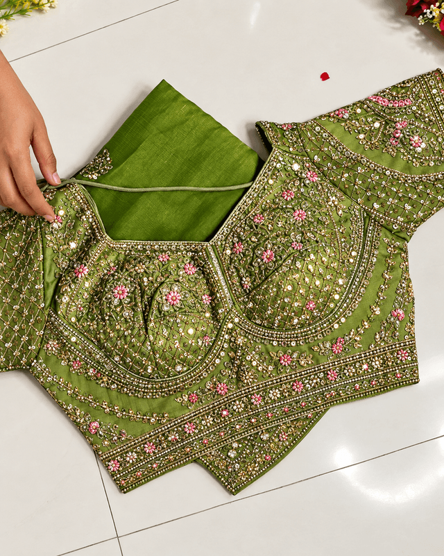 Partrywear Green saree High Quality