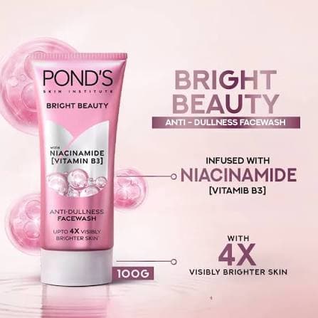 POND'S Bright Beauty Vitamin B3+ Face Wash 100G Pack Of 1 Face Wash