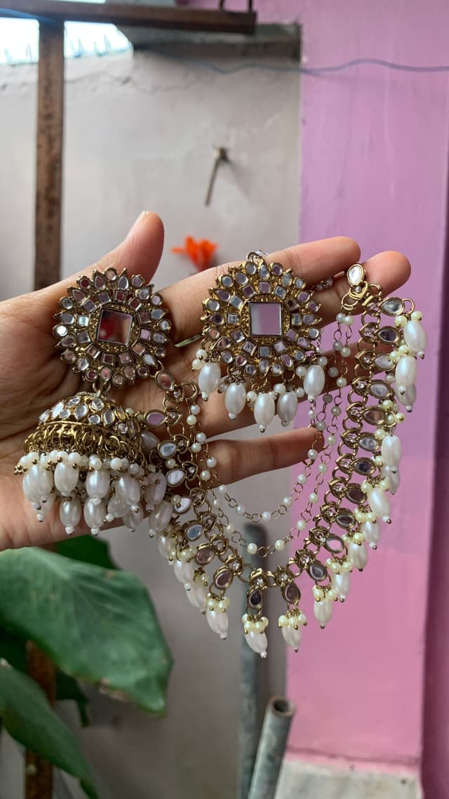 Kundan bahubali earing