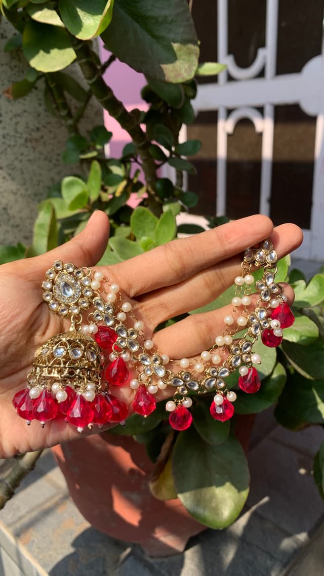 Kundan bahubali earing