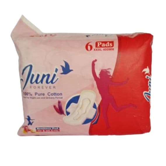 XXXL 400 MM, Juni Forever 100 % Pure Cotton 6 Pads