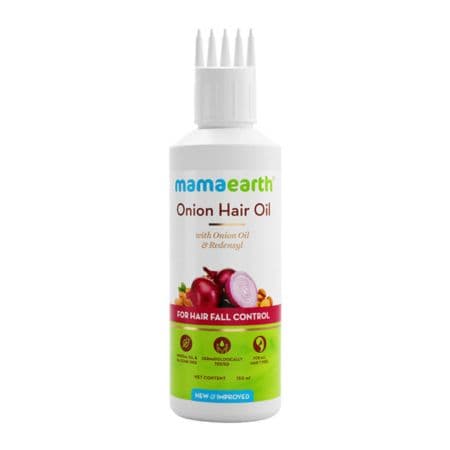 Mamaearth Onion Hair Oil for Hair Fall Control with Onion & Redensyl (150ml)