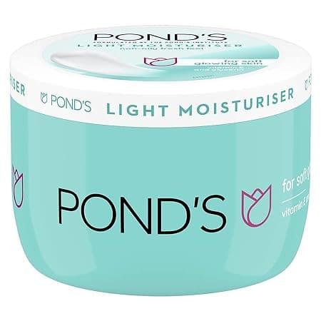 POND'S Light Face Moisturizer 50 ml| Daily Lightweight Non-Oily Cream with Vitamin E for Soft Glowing Skin