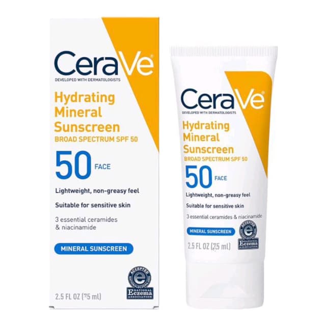 CeraVe Hydrating Sunscreen Face Lotion SPF 50 -75ml