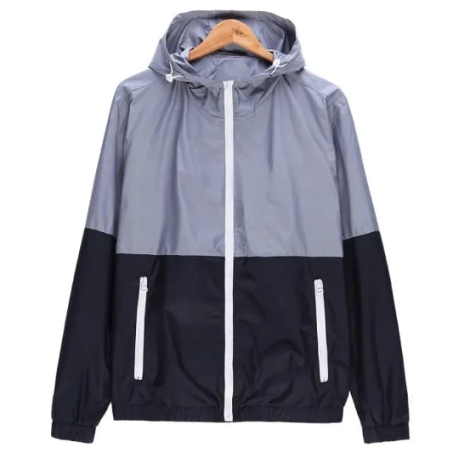 Men's Summer Single Layer Hooded Windcheater Jacket.