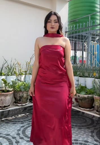 Valentines dresses for Women One Piece Nighty wear