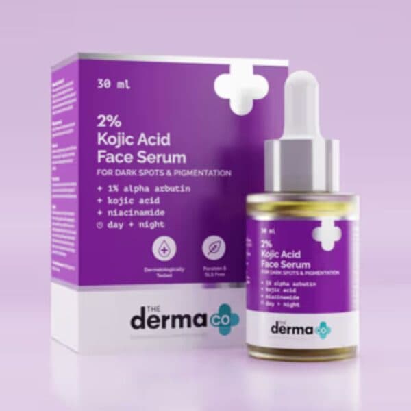 The Derma Co 2% Kojic Acid Face Serum With 1% Alpha Arbutin & Niacinamide For Dark Spots & Pigmentation 30 ml