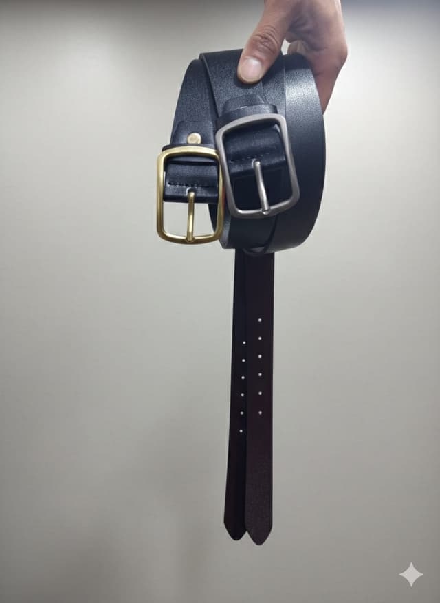 Double Side PU Leather Belt Luxury Designer Belts For / School College Office Use Belt