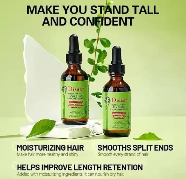 Disaar Rosemary Mint Scalp And Hair Strengthening Oil 60ml