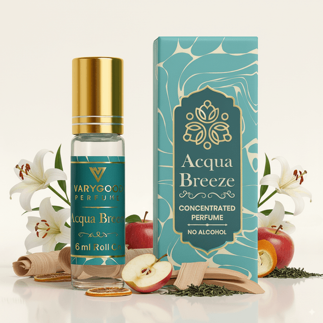 VaryGood Perfumes Acqua Breeze Attar Roll-On 6ml | Oceanic Freshness with Floral & Woody Depths