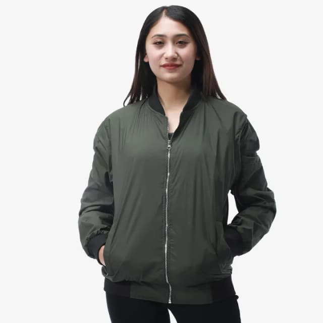 Summer Double Layered Bomber Jacket For women. - Fashion | Jackets For Women | Women's Wear | Bomber Jackets |