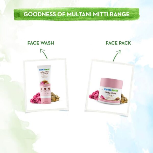 Mamaearth Multani Mitti Face Wash 100 ml - Pack Recomended