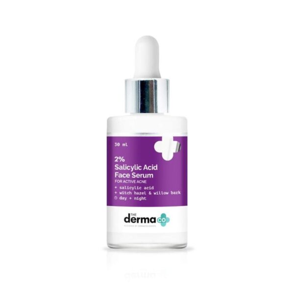 The Derma Co 2% Salicylic Acid Serum for Face for Active Acne with Witch