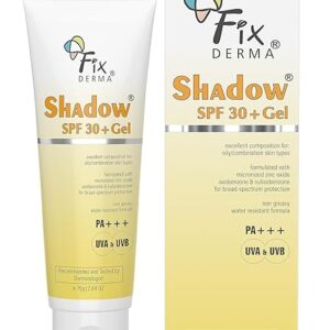 FIXDERMA Shadow Sunscreen Spf 30+ Gel For Oily Skin 75 g one Pack