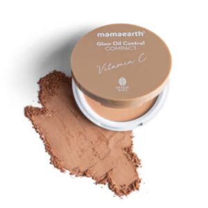 Mamaearth Glow Oil Control Compact SPF 30 With Vitamin C & Turmeric - Powder - 01 Ivory Glow