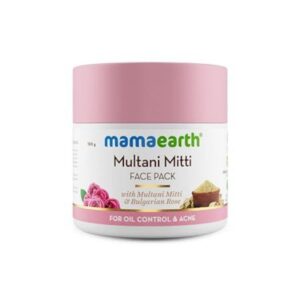 Mamaearth Multani Mitti Face Pack with Multani Mitti and Bulgarian Rose for Oil Control & Acne (100 g)