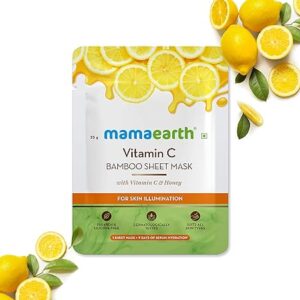 Mamaearth Vitamin C Bamboo SHEET Mask with Vitamin C and Honey