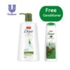 Dove Hair Fall Rescue Shampoo 625 ml with Free Dove Conditioner 180ml