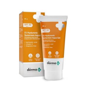 The Derma Co 1% Hyaluronic Sunscreen SPF 50 Aqua Gel