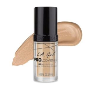 L.A GIRL HD Pro Liquid Matte Foundation , Fair Full Coverage Long Lasting