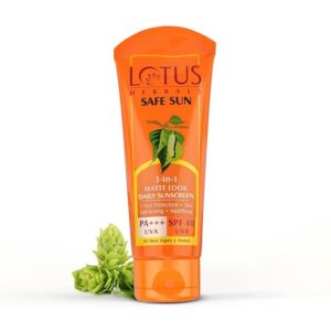 Lotus Herbals SafeSun 3-in-1 Matte look daily sunscreen 100g