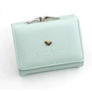 Short Folding Wallet Girl mini hand Clutch Pu Card Holder