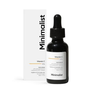 Minimalist 10% Vitamin C Face Serum for Glowing Skin