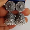 Round Silver Earring for Women's and Girls (2)