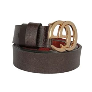 GG Leather Belts for Girls and Women's Brown Color