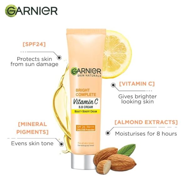 Garnier Skin Naturals, B.B. Cream, Moisturising & Brightening, Bright Complete Vitamin C