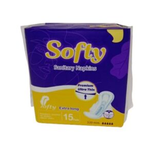 Softy Sanitery Napkins Premium Ulta Thin 320 MM, 15 Pcs