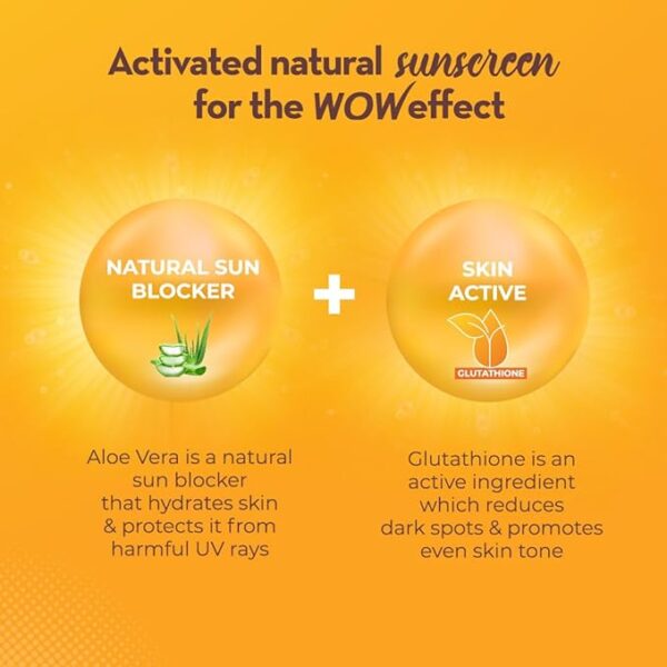 WOW Skin Science Sunscreen Gel For All Skin Types wow effects