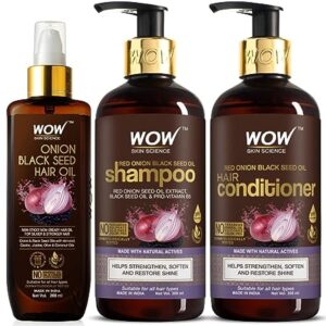 WOW Skin Science Ultimate Onion Oil Hair with shampoo and conditiors sets