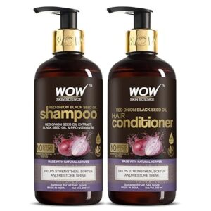 Wow Skin Science Onion Oil Shampoo & Conditioner 600 ml