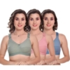 Full Coverage Bra For Women's and Girls -3 Pieces