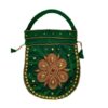 Green Makhmal Moti bags for Nepali Women's Style Thaily