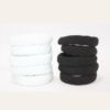 10 Pieces Pearl White and Black Hair Ties Ring Rope Scrunchie Hair Bands Everyday Holder for Women or Girls Hair Accessories