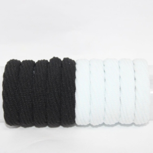 10 Pieces White and Black Hair Rubber