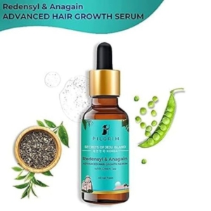 Pilgrim Redensyl 3% + Anagain 4% Advanced Hair Growth Serum (50ml) with ingredinets Mutter Pea