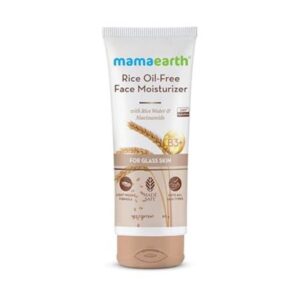 Mamaearth Rice Oil-Free Face MoisturizerWith Rice Water & Niacinamide for Glass Skin